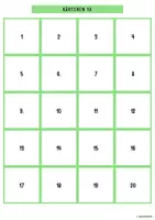 Vorschau - Spiele - Los números - Pares vivos (Memo-Spiel - Paare finden) (auch im Materialpaket zu den Zahlen enthalten) - Seite 2