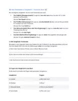 Vorschau - Arbeitsblätter - Satzglieder Arbeitsblatt (Subjekt, Prädikat, Objekt) - Seite 1