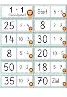 Vorschau - Spiele - Mathe Dominos Klasse 2 - Einmaleins und Einsdurcheins - Seite 2