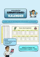 Vorschau - Lehrpläne/Lehrermaterial - KV: automatischer Geburtstagskalender (für Numbers) - Deckblatt