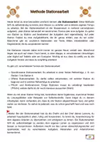 Vorschau - Stationenlernen - Methode Stationenarbeit - Deckblatt