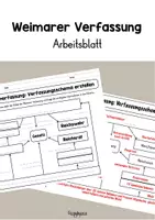 Vorschau - Arbeitsblätter - Weimarer Verfassung - Verfassungsschema - Deckblatt