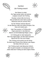 Vorschau - Arbeitsblätter - Der Frühling erwacht – Arbeitsblätter zum Lesen, Schreiben & Malen - Seite 1