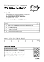 Vorschau - Arbeitsblätter - Ein Buch lesen und präsentieren - Selbstlernpfad für den offenen Unterricht - Seite 1