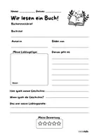 Vorschau - Arbeitsblätter - Ein Buch lesen und präsentieren - Selbstlernpfad für den offenen Unterricht - Seite 2