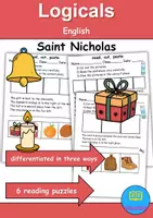 Vorschau - Arbeitsblätter - Nikolaus / Nicholas: Logicals - Englisch Leserätsel - Deckblatt