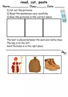 Vorschau - Arbeitsblätter - Nikolaus / Nicholas: Logicals - Englisch Leserätsel - Seite 1