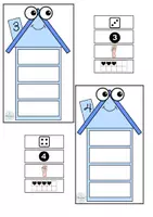 Voorbeeld - getallen huisjes 1 tm 20 (blauw) - Pagina 2