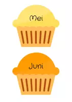 Voorbeeld - verjaardagskalender cupcakes | bewerkbaar - Pagina 3