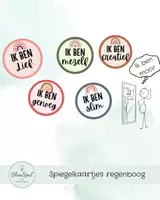 Voorbeeld - spiegelkaartjes regenboog - Voorblad