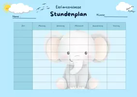 Vorschau - Anderer Materialtyp - Stundenplan-3 - Deckblatt