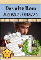 Vorschau - Arbeitsblätter - Das alte Rom - Augustus (Arbeitsblätter mit Lösungen und Präsentation) - Deckblatt