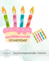 Voorbeeld - verjaardagskalender taarten - Voorblad