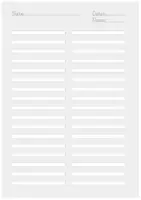 Vorschau - Arbeitsblätter - Arbeitsblatt: Deutsch Lineatur 3 - zwei Spalten 5 mm - DIN A4 mit Name und Datum ||20 Seiten Paket Is453H36 - Deckblatt