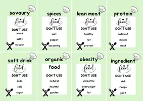 Vorschau - Spiele - Don't Say It: Food & Nutrition (B1 Level) - Seite 3