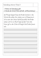 Vorschau - Arbeitsblätter - Satzanfänge erkennen – Fließtexte ohne Satzzeichen (Klasse 2/3) - Deckblatt