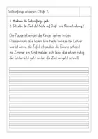 Vorschau - Arbeitsblätter - Satzanfänge erkennen – Fließtexte ohne Satzzeichen (Klasse 2/3) - Seite 1