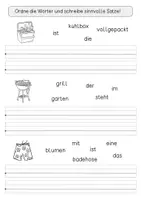 Vorschau - Arbeitsblätter - Einfache Schüttelsätze Sommer, Klasse 1 - Seite 3