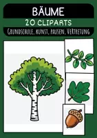 Vorschau - Mal- und Bastelvorlagen - Bäume Cliparts für Schule Kostenlose Malvorlagen & Bilder für Grundschule und Unterricht - Deckblatt