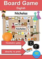 Vorschau - Mal- und Bastelvorlagen - Materialpaket - Brettspiele / Board Games - Nikolaus / Nicholas - Englisch - Seite 1