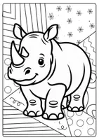 Vorschau - Mal- und Bastelvorlagen - Pop Art Zootiere für Kinder Kunst kreative Ideen Klasse 1 bis 4 Grundschule - Seite 3