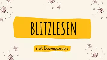 Vorschau - Fördermaterial/Inklusion - Blitzlesen - Wörter sicher erfassen - Seite 1