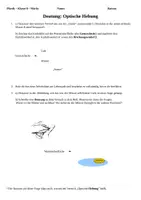 Vorschau - Arbeitsblätter - Lichtbrechung, Brechungsgesetz und Totalreflexion (Optische Hebung, Experiment, Versuch, Optik) - Seite 2