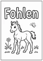 Vorschau - Mal- und Bastelvorlagen - Pferde Malvorlagen Ausmalbilder Poster kreative Pferde Grundschule - Seite 2