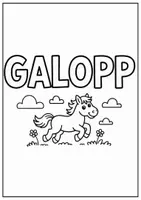 Vorschau - Mal- und Bastelvorlagen - Pferde Malvorlagen Ausmalbilder Poster kreative Pferde Grundschule - Seite 3