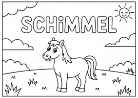 Vorschau - Mal- und Bastelvorlagen - Pferde Bild Grundschule Ausmalbilder Pferde Grundschule - Seite 1