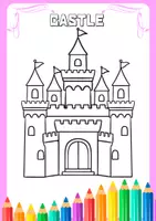 Vorschau - Mal- und Bastelvorlagen - coloring book ausmalbuch für kinder 3bis 5 jahre - Seite 1