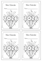 Vorschau - Arbeitsblätter - Kalender für 2026 zum Basteln (Deutsch und Englisch) - Seite 2
