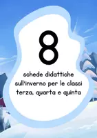 anteprima - Testo - L'inverno - schede didattiche informative - Pagina di copertina