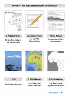 Vorschau - Arbeitsblätter - Topografie AFRIKA - Deckblatt