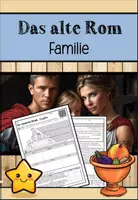 Vorschau - Arbeitsblätter - Das alte Rom: Familie (Arbeitsblätter mit Lösungen und Präsentation) - Deckblatt