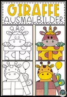 Vorschau - Mal- und Bastelvorlagen - Giraffe Ausmalbilder – Niedliche Malvorlagen für Kinder - Deckblatt