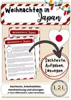 Vorschau - Arbeitsblätter - Weihnachten in aller Welt - Sachtexte und Aufgaben zu Weihnachten in unterschiedlichen Ländern - Leseförderung - Lesekompetenz stärken in der Adventszeit - Weihnachtsfeste auf der ganzen Welt kennenlernen (Materialpaket) - Seite 1