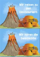 Vorschau - Bildkarten - Reihentransparenz ,,Ausflug zu den Dinosauriern'' - Seite 1