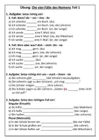 Vorschau - Arbeitsblätter - Materialpaket (DaZ: Die vier Fälle des Nomens üben) - Seite 1