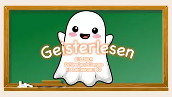 Vorschau - Präsentationen/Tafelbilder - Geisterlesen – Blitzlesen mit Zahlendarstellungen im ZR 10 - Seite 1