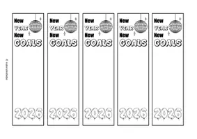 Vorschau - Anderer Materialtyp - New Year New Goals - Neujahr Lesezeichen - Seite 3