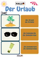 Náhled - Der Sommerurlaub Memo Spiel_Pexeso letní dovolená němčina - krycí list