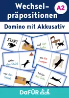 Vorschau - Arbeitsblätter - Wechselpräpositionen mit Akkusativ A2 DaF DaZ - Deckblatt