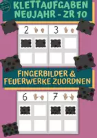 Vorschau - Fördermaterial/Inklusion - Klettaufgaben: Fingerbilder & Feuerwerke zählen - Deckblatt