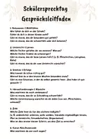 Vorschau - Arbeitsblätter - Schülersprechtag - Einzelgespräche mit Selbstreflexion - Seite 1