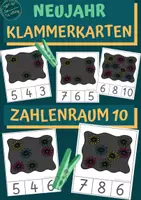 Vorschau - Fördermaterial/Inklusion - Klammerkarten: Neujahr - ZR 10 - Deckblatt