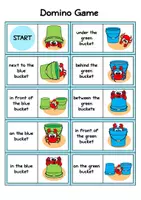 Vorschau - Spiele - Prepositions of Place Domino Game - Seite 1