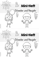 Vorschau - Arbeitsblätter - Neujahr Miniheft | Deutsch & Mathematik Grundschule Klasse 1-2 - Seite 1