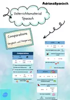 Vorschau - Merkblätter - Los Comparativos en Español - Deckblatt