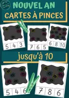 Aperçu - Jeux - Cartes à pinces: Nouvel an - jusqu’à 10 - Page de couverture